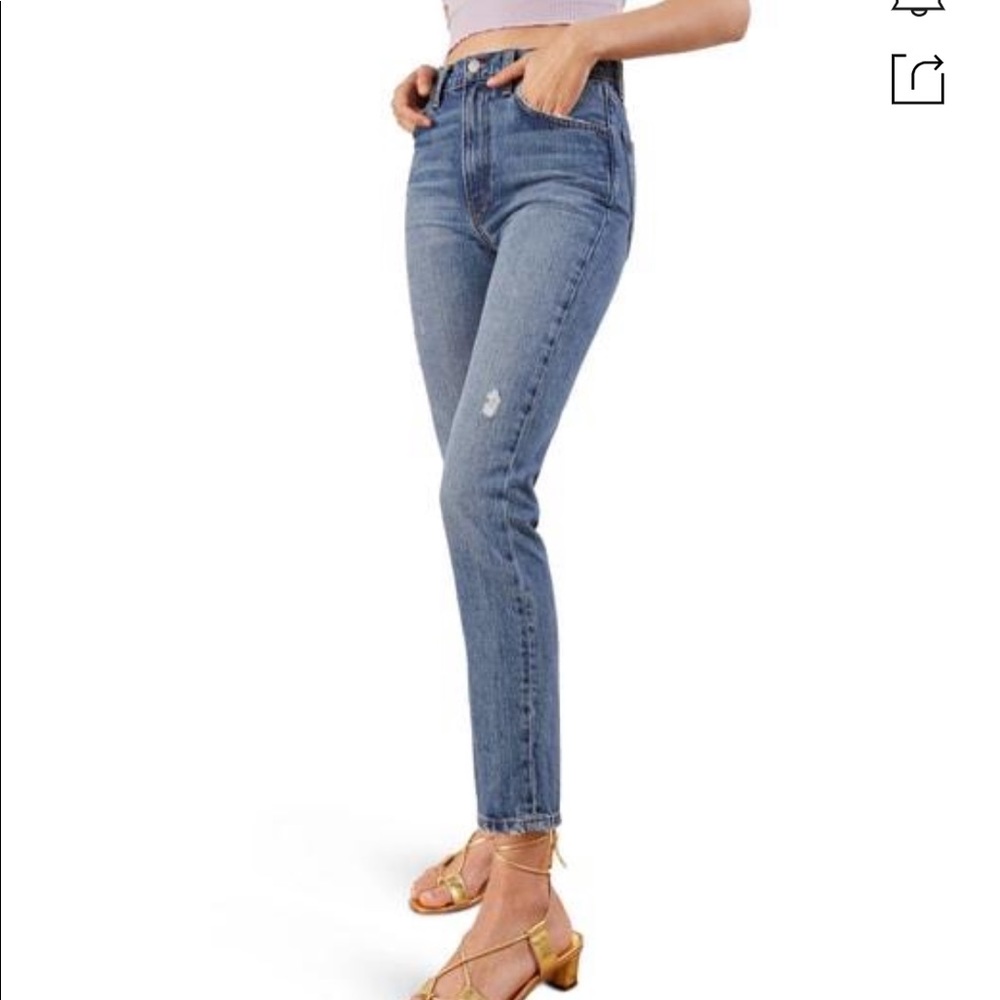 Reformation Julia high waist cigarette jeans